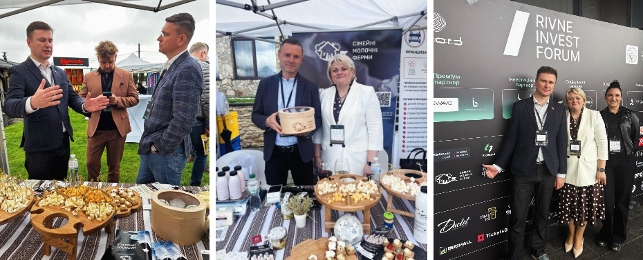 Family dairy farms team at Rivne invest forum