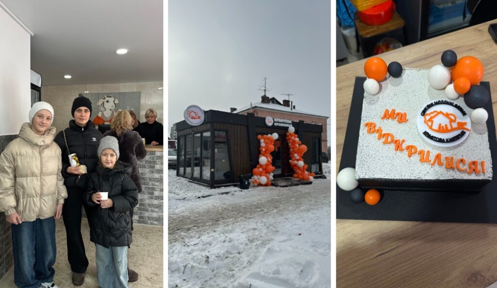 Family Dairy Farms store opening in Shepetivka